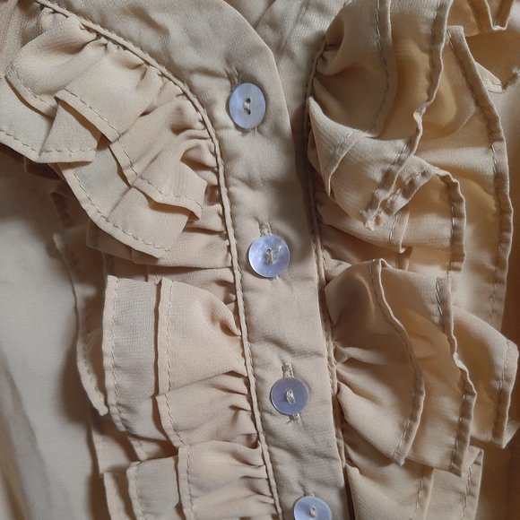 Costa Blanca XS yellow 3/4 lengthsleeve Blouse - Picture 3 of 5